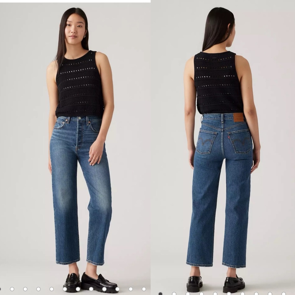 Levi’s Ribcage Straight Ankle Buttonfly Jeans Size 27 Womens